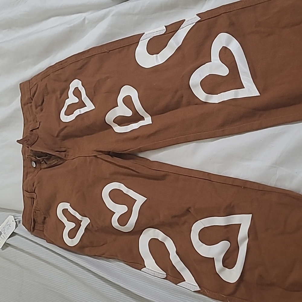 Brown Heart jean